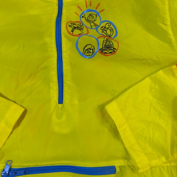 Disney Parks Pixar “Inside Out’ Windbreaker Yellow Size Adult - Picture 6 of 10